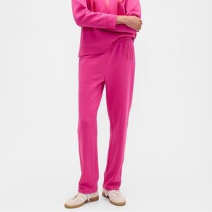 GAP Women's Pull-On Slim Fit Pink Logo Sweatpants